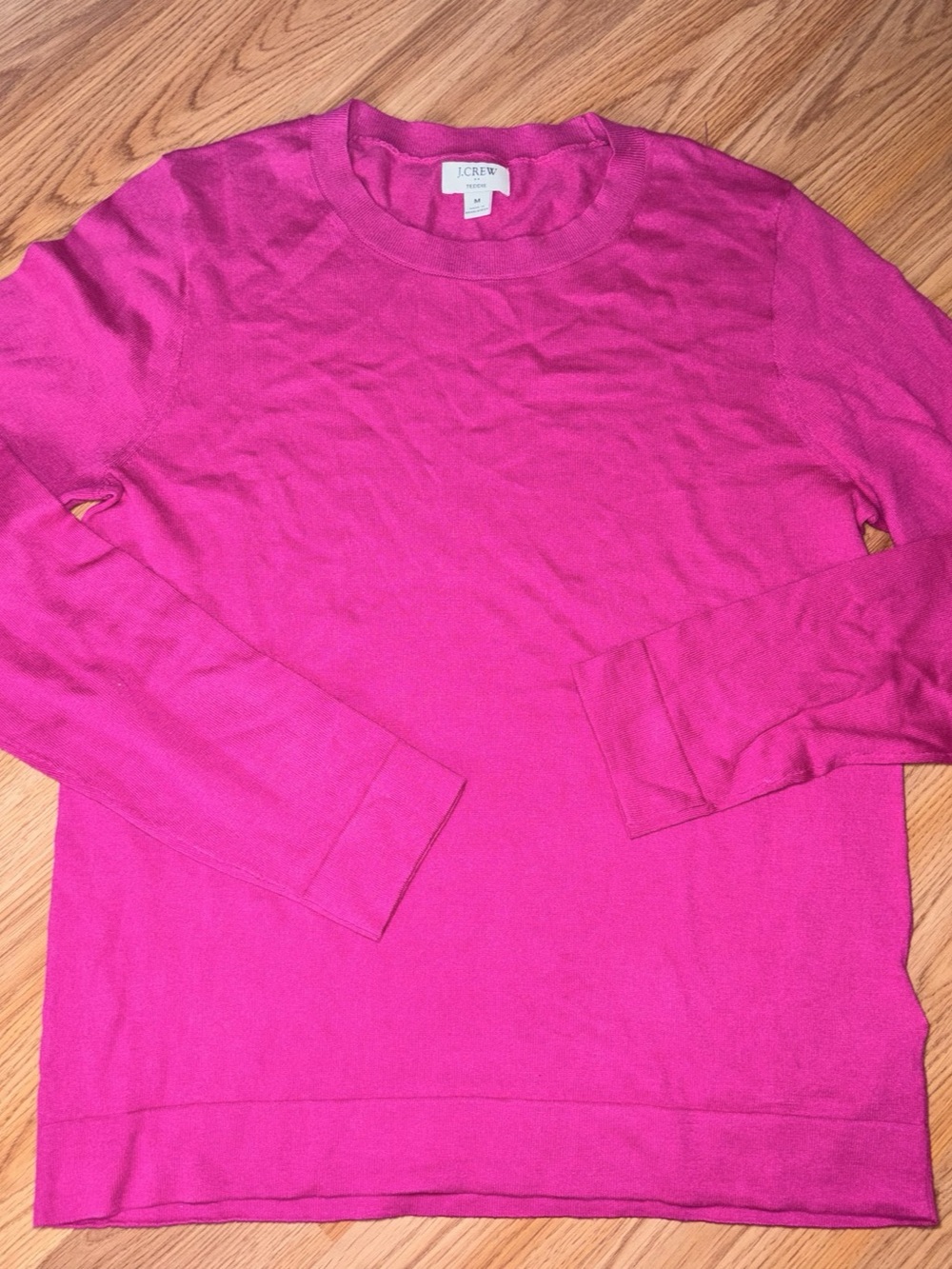 J.Crew Women's Collegiate Preppy Cotton Crewneck Girly Sweater Pink Size Medium